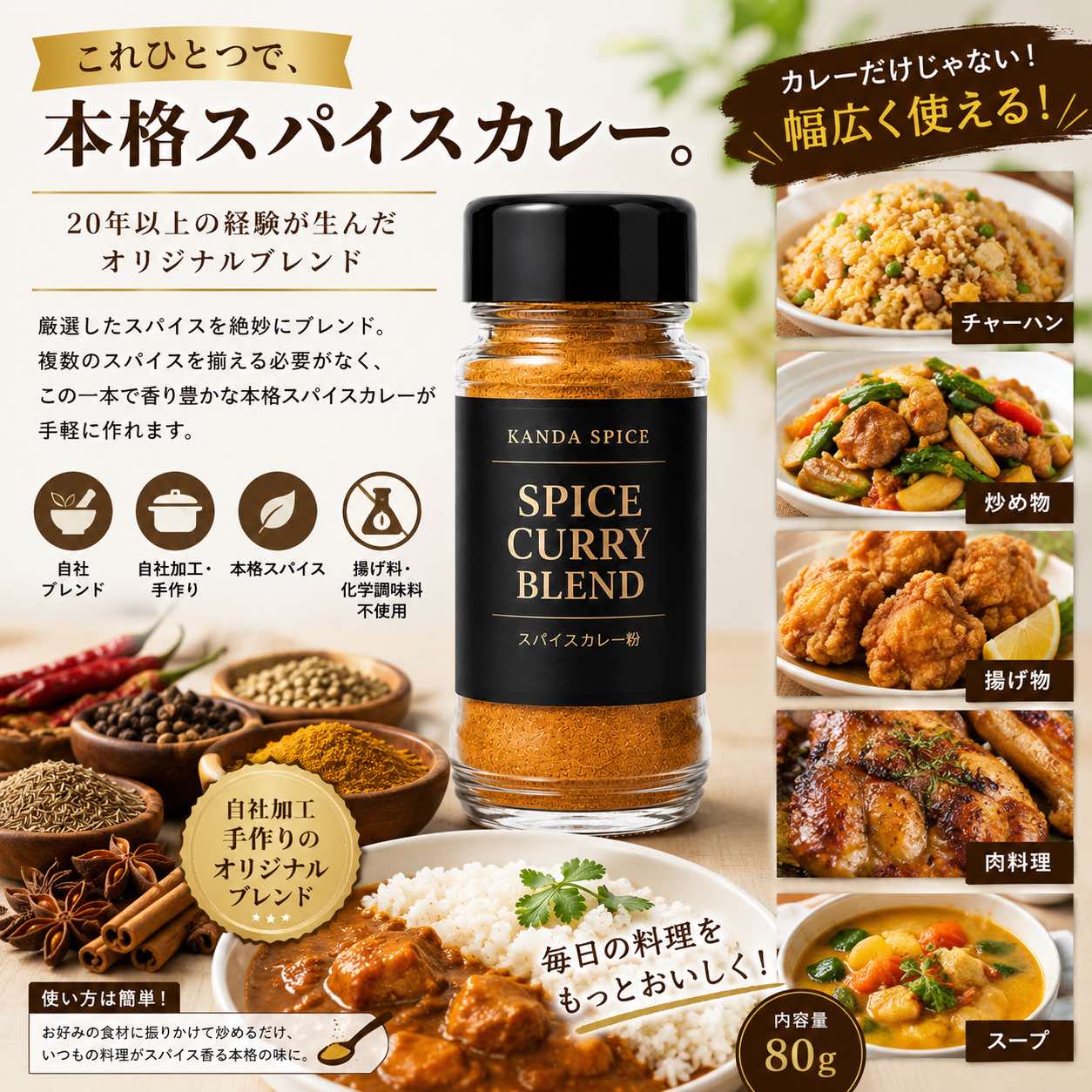 スパイスカレ－粉