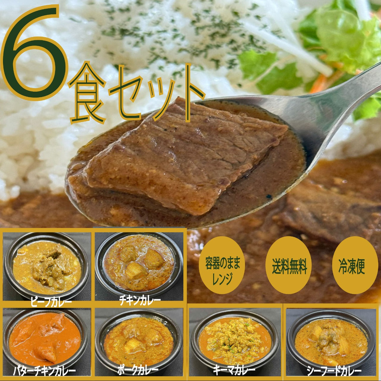 スパイスカレー6食セット