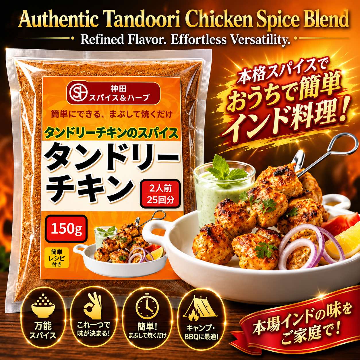 タンドリーチキンシーズニング 150g